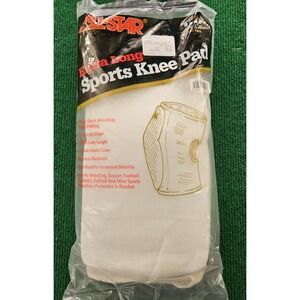 All Star Extra Long‎ Sports Knee Pad White -Wrestling Soccer Football Basketball